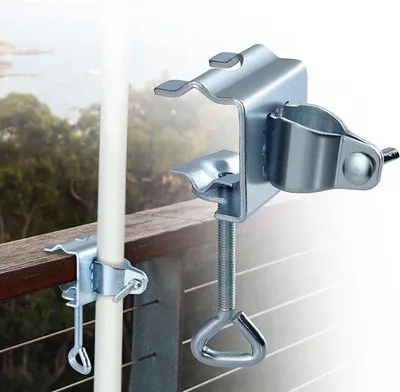 Produktbild von Parasolclip für Balkon und Terrasse, Tischständer, tragbarer Sonnensegelhalter