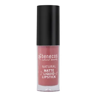 Zdjęcie produktu dla benecos Matte Liquid Lipsticks, Różowy, rosewood romance, 1 kol., Kobiety, Matowy, Butelka