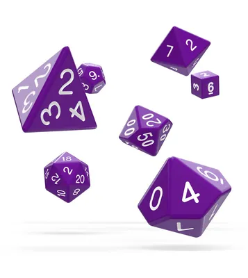 Produktbild von Oakie Doakie Dice Würfel RPG-Set Solid - Lila (7)