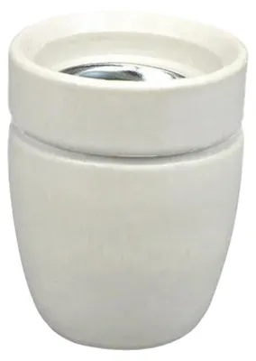 Productafbeelding van Lamphouder porselein - 3/8 - E27 - Wit
