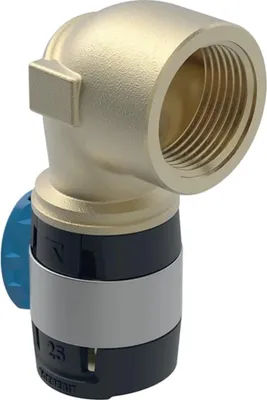 Produktbild von Geberit GE FlowFit, Übergangsbogen, IG RG+, 90 Grad, d32mm x Rp1, 1 Stk.