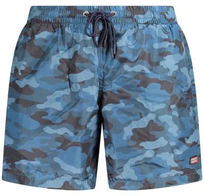 Obrázek produktu pro Pánské plavky boxerky, modré s motivem – pohodlí a styl