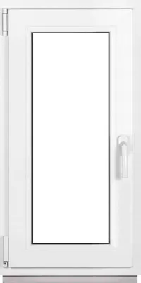 Imagen del producto de Ventanas de plástico Framex blanca Ancho x alto 45 x 105 cm (450 x 1050 mm) doble (32 mm) oscilobatiente DIN izquierda - Premium - todos los tamaños