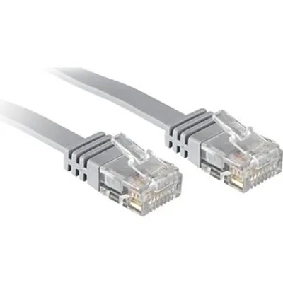 Produktbild von LINDY Patchkabel Cat6 Flachband ungeschirmt weiß 1.00m