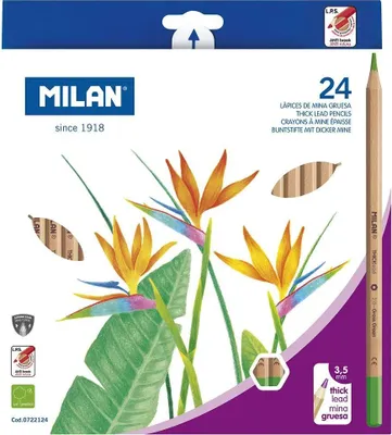 Zdjęcie produktu dla Kredki ołówkowe metalizowane 24 kolory Milan