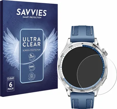Produktbild von 6x Für Huawei Watch GT 5 / GT 5 Pro (46 mm) Schutzfolie Savvies Displayschutz Display Schutz Folie Klar Transparent