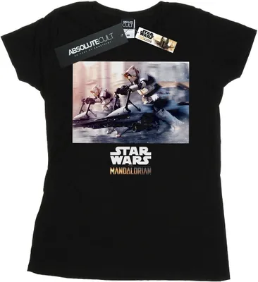 Produktbild von Star Wars - "The Mandalorian" T-Shirt für Damen BI42842 (S) (Schwarz)