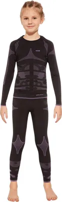 Produktbild von Gatta Active, Thermounterwäsche Kinde, 2er Set, Mädchen, Dunkelviolett, 110-116