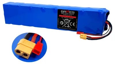 Obrázek produktu pro Gares Baterie pro elektrokoloběľku Univerzální baterie | 36V 5,8Ah | Konektor XT60 | Li-Ion akumulátor s vysokým dojezdem