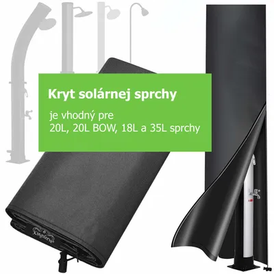 Obrázok produktu pre Kryt solárnej sprchy COVER,  230 x 70 cm, čierna