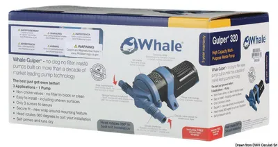 Obrázek produktu pro Čerpadlo WHALE Gulper 320 12 V – maloobchod – Osculati 16.156.15