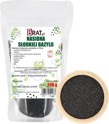 Zdjęcie produktu dla Nasiona słodkiej bazylii 200g