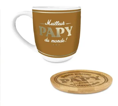 Kaffeeset Tasse und Untertasse Bester Opa der Welt
