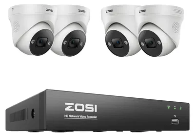 Produktbild von CCTV-Sicherheitskamerasystem, 5MP Auflösung, Nachtsichtfähigkeit, 5MP 4 Kameras, Keine