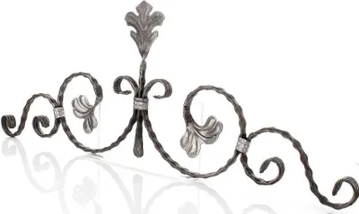 Immagine prodotto di LogistSystem - Ferri battuti Ornamento in ferro battuto 230x740 mm - ad es. come elemento per inferriate - ringhiere - recinzioni - cancelli - rosoni - grate 13.068