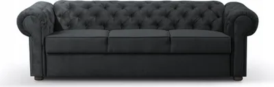 Produktbild von ELEGANTES VALENTINO 3-SITZER-SOFA (Schwarz - Kronos 7)