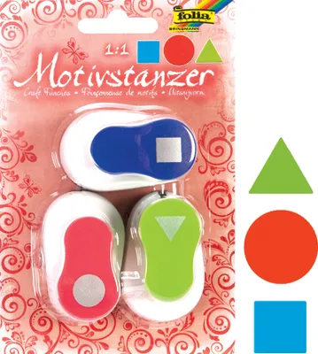 Produktbild von folia Motiv-Locher "Ganzjahresmotive" klein Set 6