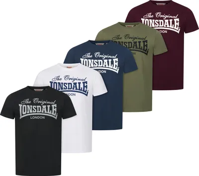 Produktbild von Lonsdale Fittonhill Kurzarm-t-shirt 5 Einheiten M Mann M