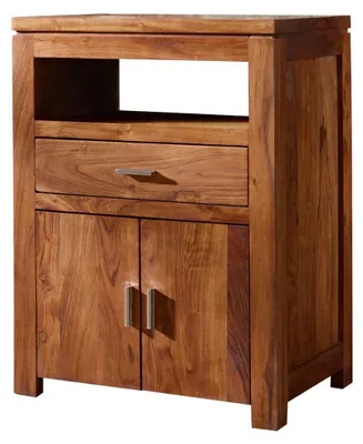 Immagine prodotto di MASSIVMOEBEL24 | SHAMAN #57 Credenza in legno di acacia - laccato / miele dorato 55x40x75