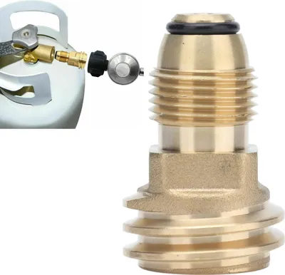 Produktbild von Propan Tank Messing Fittings Adapter konvertiert LP TANK POL Service Ventil zu QCC1 Typ1 Schlauch