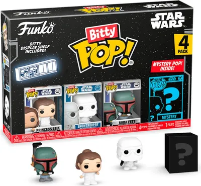 Zdjęcie produktu dla Winylowe figurki Star Wars Bitty POP! 4-pak Leia 2,5 cm