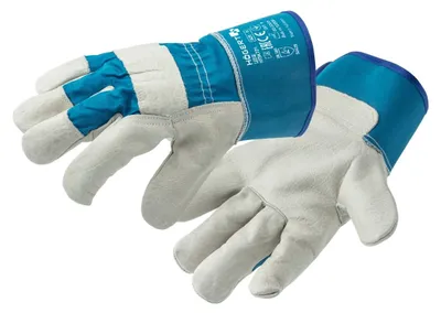 Obrázek produktu pro Kožené pracovní rukavice Högert z hovězí kůže modré "Leine" 8