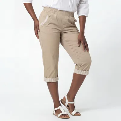 Produktbild von Caprihose OriginalYou maritime 7/8 Sommerhose mit Gummizug 36 bis 50 für Damen