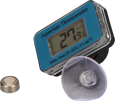 Immagine prodotto di Termometro per acquario impermeabile con grande display LCD e sensore digitale di temperatura per acquario con ventosa