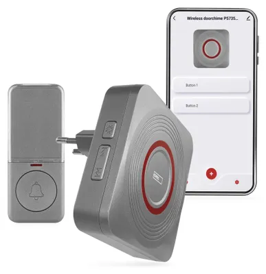 GoSmart Domovní bezdrátový zvonek P5735SS do zásuvky s WiFi