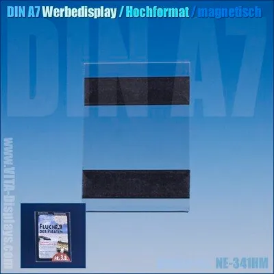Produktbild von DIN A7 Werbe-Display / hängend (magnetisch) (10 Stück)