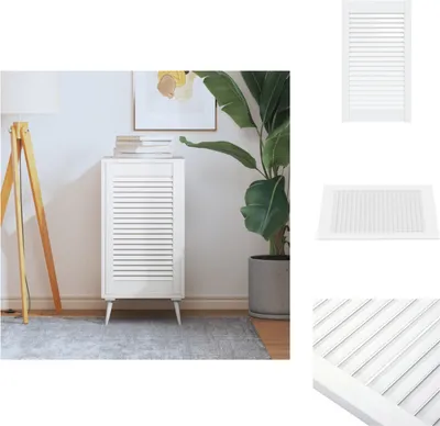 Immagine prodotto di vidaXL Armadio a doghe bianco 69x39,4 cm in legno di pino massiccio - Porte per armadi