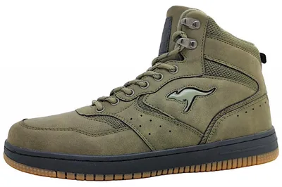 Image de KangaRoos K-Watch Bliz, chaussures de ville pour hommes, bottines, couleur verte, style décontracté
