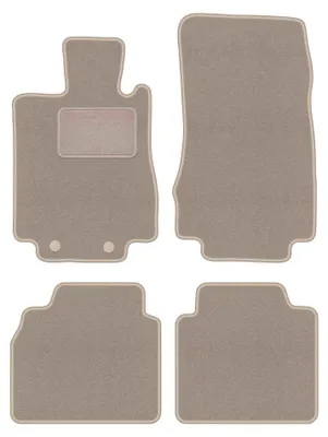 Productafbeelding van Velours automatten voor Mercedes S W220 1998-2005 – 4-delig, beige, op maat – Wielganizator LUX