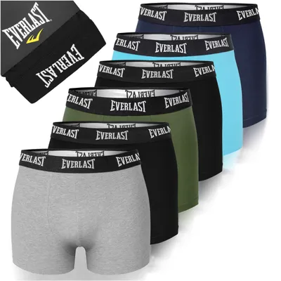 Immagine prodotto di Everlast Boxer Uomo 6 Confezioni XXL Cotone Fit Biancheria intima traspirante Biancheria intima Uomo Uomo Uomo Retro Shorts, XXL