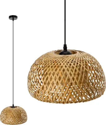 Produktbild von Bambus Pendelleuchte Boho Baku S 30cm, 1xE27