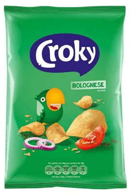 Image de Croky - Chips à la bolognaise - 12 x 100 g