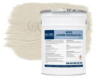Image de Wixx Lasure Douglas UV+ - Blanc grisé - 1L