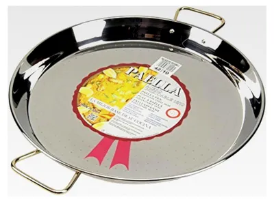 Produktbild von Paella-Pfanne aus Edelstahl, silberfarben, 42 cm, 1 Stück