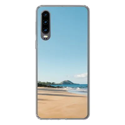 Produktbild von MuchoWow® Handyhülle Schutzhülle Hülle für Huawei P30 Strand - Sommer - Palmen Silikon Softcase Handy Hülle - Kartenbesitzer