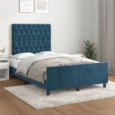 Obrázek produktu pro Maison Exclusive - Postel bez matrace tmavě modrá 120x200 cm samet