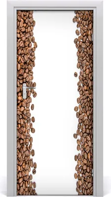 Produktbild von Tulup Türaufkleber 85x205 cm Dekorative Aufkleber Selbstklebend Wasserdichte Tapete Abnehmbar Schlafzimmer Wohnzimmer Wohnkultur - Kaffeebohnen