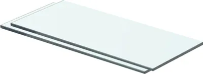 Obrázek produktu pro The Living Store Police 2 ks skleněné průhledné 40 x 12 cm