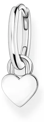 Image de Créole avec pendentif coeur argent par pièce