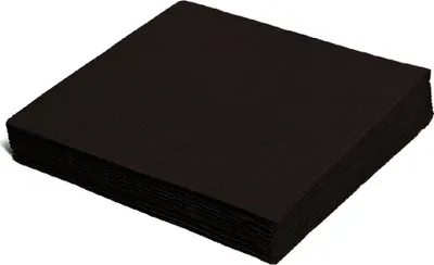 Produktbild von 100 Servietten PAP 1-lagig schwarz 33 x 33 cm