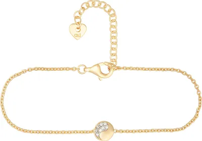 Produktbild von cai Armband 925 Silber vergoldet mit Yin & Yang Anhänger