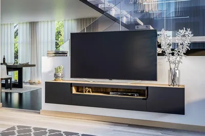 Zdjęcie produktu dla Wisząca Szafka RTV Stolik pod TV Loftia do salonu