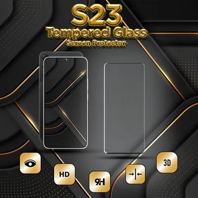 Obrázek produktu pro 1-balení Samsung S23 Ochranné sklo na displej - Tvrzené sklo 9H - Super kvalita 3D