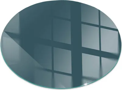 Produktbild von Farbe Maritim – Glasbodenplatte für – Kaminofen – Kaminplatte Glas – Schutzglas – Funkenschutzplatte –Glasbodenplatte Feuerfeste – Hitzeschutzplatte – Bodenschutz aus Glas – fi 50cm