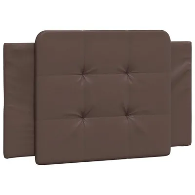 Image de Coussin de tête de lit Zadar marron 90 cm similicuir