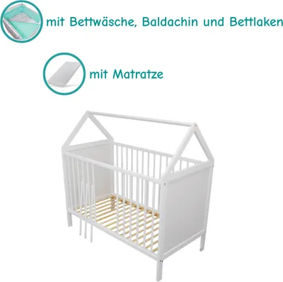 Immagine prodotto di Need Sleep culla multifunzionale Jan con materasso e biancheria da letto